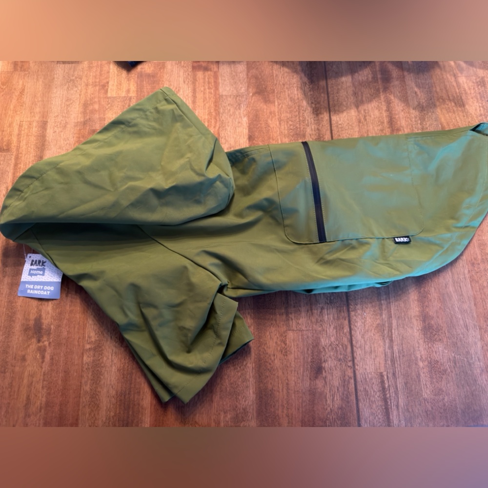 Bark Olive Raincoat for dogs